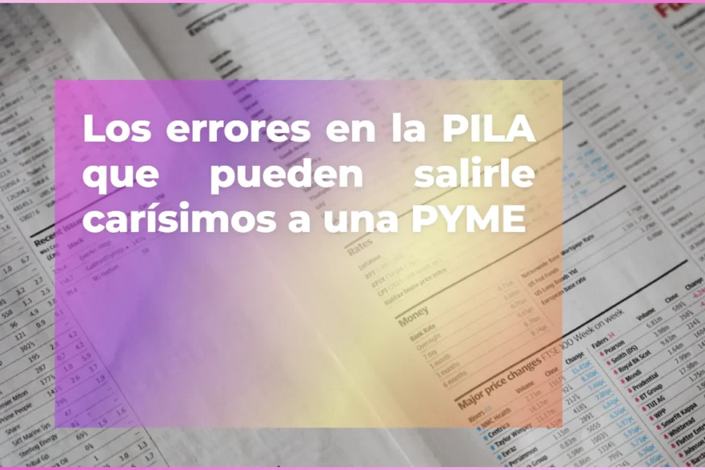 Errores al pagar la PILA