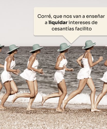 mujeres liquidan cesantias en la playa